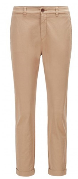 Hugo Boss Regular-Fit Chino C_Tachini-D aus elastischer Bio-Baumwolle beige 262 Hugo Boss Regular-Fit Chino C_Tachini-D aus elastischer Bio-Baumwolle beige 262