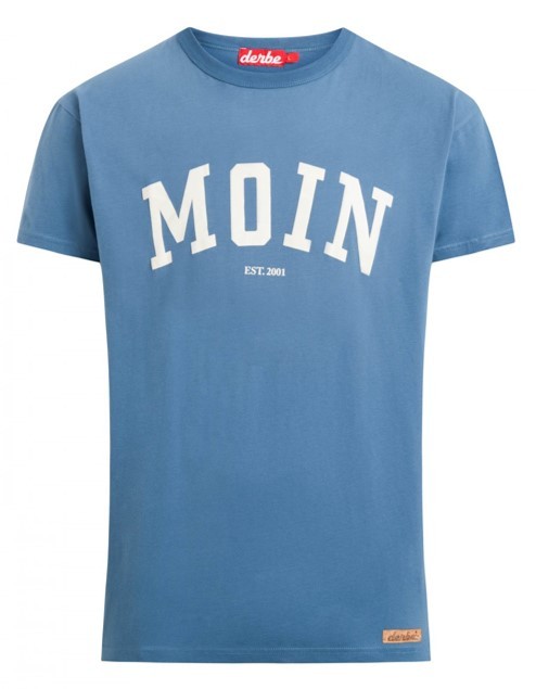 DERBE Moin Boys Herren T-Shirt Bijou Blue Blau 0149 DERBE Moin Boys Herren T-Shirt Bijou Blue Blau 0149