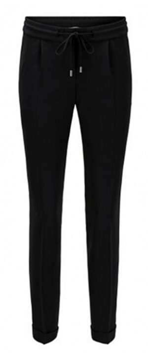 Hugo Boss Relaxed-Fit Hose Tariyana9 aus Stretch-Krepp in Cropped-Länge schwarz 001