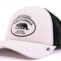 Lightning Bolt SURFERS TRUCKER CAP California Surfers State Park Egret-W03