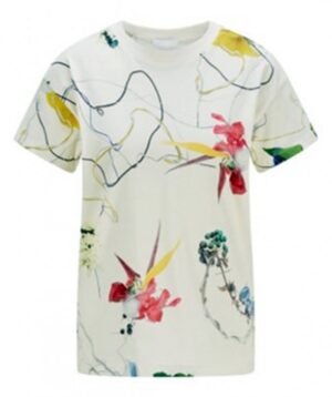 Hugo Boss Regular-Fit T-Shirt Eleas aus Baumwoll-Jersey mit Blumen-Print  multicolour