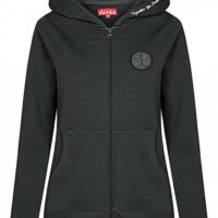 DERBE Seehase Sea Shepherd Gots Organic Damen Sweatjacke schwarz DERBE Seehase Sea Shepherd Gots Organic Damen Sweatjacke schwarz
