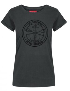 DERBE Sea Shepherd JF_Barbe MONO Gots black-090 Shirt black