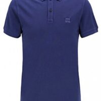 HUGO BOSS Slim-Fit Poloshirt PRIME aus gewaschenem Baumwoll-Piqué blau 428
