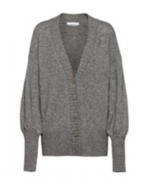 Hugo Boss Relaxed-Fit Strickjacke C_Falela mit Knopf Verschluss Farbe grau 040