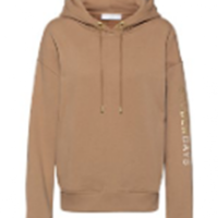 Hugo Boss  Damen Kapuzenpulli C_Eustice_Gold mit Goldbuchstaben am Arm pastel brown 235 Hugo Boss  Damen Kapuzenpulli C_Eustice_Gold mit Goldbuchstaben am Arm pastel brown 235