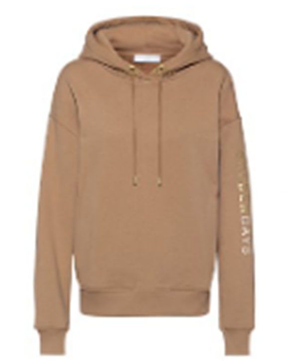 Hugo Boss  Damen Kapuzenpulli C_Eustice_Gold mit Goldbuchstaben am Arm pastel brown 235 Hugo Boss  Damen Kapuzenpulli C_Eustice_Gold mit Goldbuchstaben am Arm pastel brown 235
