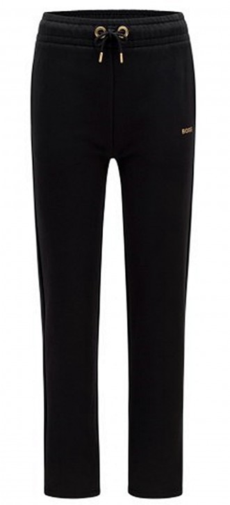 Hugo Boss Regular-Fit Jogginghose mit Details in Gold-Optik C_Emayla_Gold  schwarz 001 Hugo Boss Regular-Fit Jogginghose mit Details in Gold-Optik C_Emayla_Gold  schwarz 001