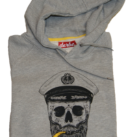 DERBE Herren Kapuzenpullover Spooky 021-grey melange DERBE Herren Kapuzenpullover Spooky 021-grey melange