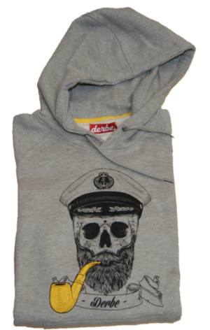 DERBE Herren Kapuzenpullover Spooky 021-grey melange