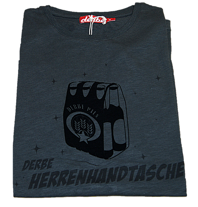 DERBE Herren T-Shirt HERRENHANDTASCHE  Farbe 091 phantom DERBE Herren T-Shirt HERRENHANDTASCHE  Farbe 091 phantom