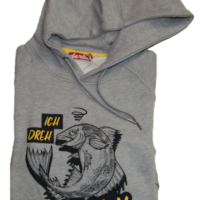 DERBE Herren Kapuzenpullover Ich dreh Dorsch 021-grey melange DERBE Herren Kapuzenpullover Ich dreh Dorsch 021-grey melange