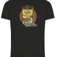 DERBE Rabotti Herren T-Shirt Phantom Schwarz Kaffeedose  091 DERBE Rabotti Herren T-Shirt Phantom Schwarz Kaffeedose  091