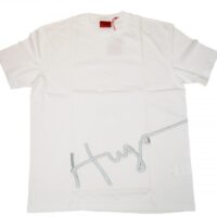 Hugo Boss Herren -T-Shirt  DRESCO aus Baumwolle mit handgeschriebenem Logo-Artwork weiß 100 Hugo Boss Herren -T-Shirt  DRESCO aus Baumwolle mit handgeschriebenem Logo-Artwork weiß 100