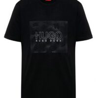 Hugo Boss T-Shirt Dolive_U214 aus Baumwoll-Jersey mit Schlangen-Print und Logo schwarz 001