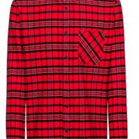 Hugo Boss Kariertes Relaxed-Fit Hemd Ermann aus Baumwoll-Flanell rot 694