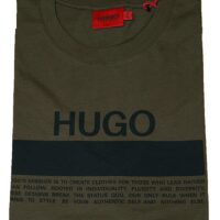 Hugo Boss T-Shirt Daitai aus Baumwoll-Jersey mit Manifesto-Logo oliv 304
