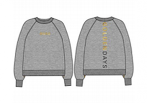 Hugo Boss Damen Sweat C_Elia_Gold mit Reißverschluss und Gold Logo grau 040