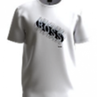 Hugo Boss Herren Tshirt TEE 3 T-Shirt aus Stretch-Baumwolle mit Rundhalsausschnitt und Artwork weiß 100 Hugo Boss Herren Tshirt TEE 3 T-Shirt aus Stretch-Baumwolle mit Rundhalsausschnitt und Artwork weiß 100