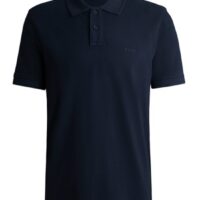 Boss Poloshirt Prime mit salzgewaschenem Finish Farbe dunkelblau 404