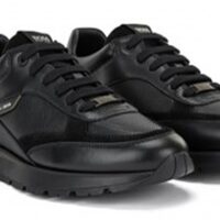Hugo Boss Sneakers Arigon_Runn_GT4 aus verschiedenen Materialien mit Leder und Veloursleder