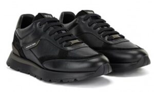 Hugo Boss Sneakers Arigon_Runn_GT4 aus verschiedenen Materialien mit Leder und Veloursleder