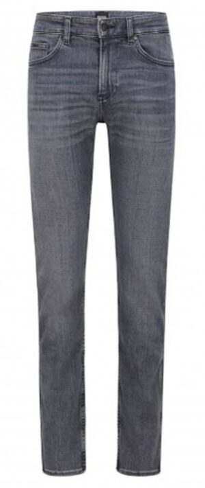 Hugo Boss Graue Slim-Fit Jeans Delaware BC-L-P PLANT aus italienischem Denim