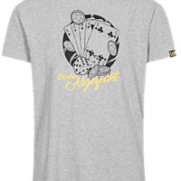 DERBE Herren T-Shirt Abgezockt 021-grey melange DERBE Herren T-Shirt Abgezockt 021-grey melange