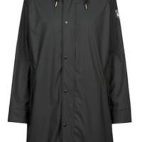 DERBE Damen PU Wittby Flannel  Regenmantel mit Futter schwarz /phantom 091