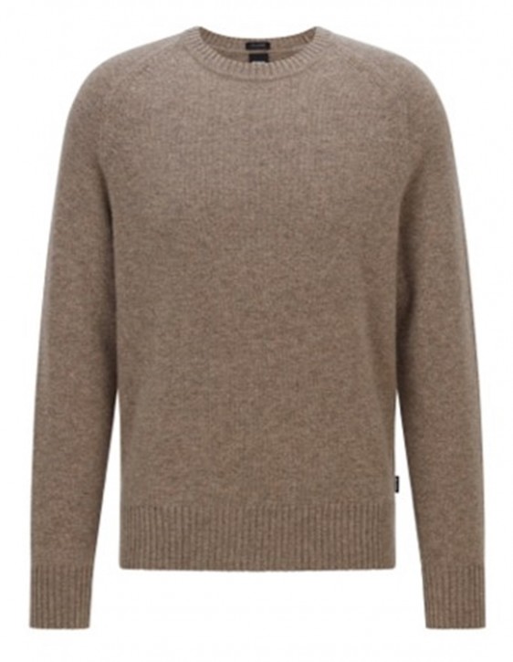 Hugo Boss Pullover Nolive in normaler Passform aus reinem Kaschmir Farbe hellbraun 240 Hugo Boss Pullover Nolive in normaler Passform aus reinem Kaschmir Farbe hellbraun 240