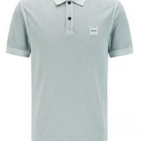 Hugo Boss Poloshirt Prime 1 mit salzgewaschenem Finish Farbe grau 043