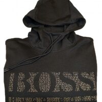 Hugo Boss Regular-Fit Kapuzen-Sweatshirt Soody 2 mit verpixeltem Logo  schwarz 001