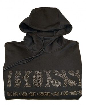 Hugo Boss Regular-Fit Kapuzen-Sweatshirt Soody 2 mit verpixeltem Logo  schwarz 001