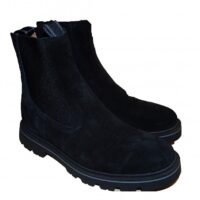 Hugo Boss Chelsea Boots Denory_Cheb_sd aus Veloursleder mit Logo-Prägung und Innenfutter aus Leder schwarz Hugo Boss Chelsea Boots Denory_Cheb_sd aus Veloursleder mit Logo-Prägung und Innenfutter aus Leder schwarz