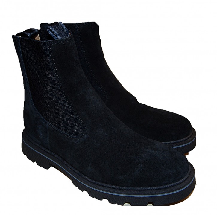 Hugo Boss Chelsea Boots Denory_Cheb_sd aus Veloursleder mit Logo-Prägung und Innenfutter aus Leder schwarz Hugo Boss Chelsea Boots Denory_Cheb_sd aus Veloursleder mit Logo-Prägung und Innenfutter aus Leder schwarz