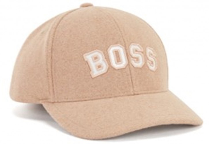 Hugo Boss Logo-Cap C_Zavarsy aus Twill mit Woll-Haptik hellbraun 235 Hugo Boss Logo-Cap C_Zavarsy aus Twill mit Woll-Haptik hellbraun 235