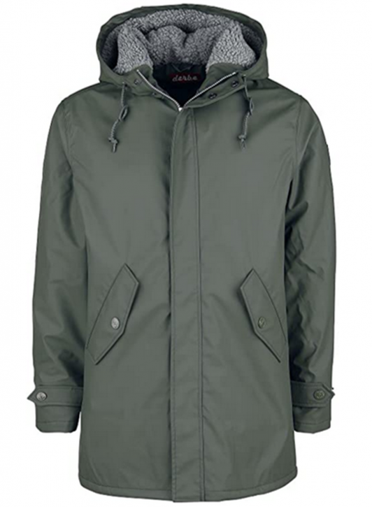 DERBE Trekholm Herren Regenjacke oliv Gefüttert 050 DERBE Trekholm Herren Regenjacke oliv Gefüttert 050