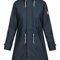 DERBE Travel Cozy Friese Tidaholm  Damen Regenjacke gefüttert dunkelblau 010 DERBE Travel Cozy Friese Tidaholm  Damen Regenjacke gefüttert dunkelblau 010