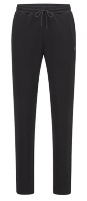 Hugo Boss Jogginghose Hadim aus Baumwoll-Jersey mit mehrschichtigem Logo im geschwungenen Design schwarz 001