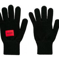 Hugo Boss Handschuhe Waff aus Schurwoll-Mix mit Logo schwarz 001 Hugo Boss Handschuhe Waff aus Schurwoll-Mix mit Logo schwarz 001