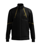 Hugo Boss Sweatjacke Skaz 2 mit goldfarbener Logo-Stickerei und Reißverschluss verpixeltem Einsatz  001