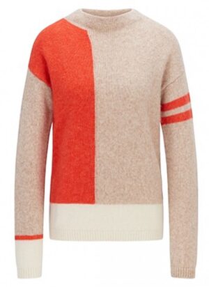 Hugo Boss Regular-Fit Pullover C_Fuana mit Colour-Block-Intarsien 974