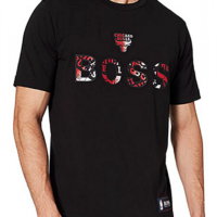 Hugo Boss TBasket_2 Boss X NBA Rundhals T-Shirt Chigago Bulls schwarz 003