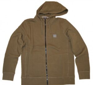 Hugo Boss Kapuzen-Sweatshirt Zetalk 1aus French Terry mit Logo-Aufnäher oliv 308