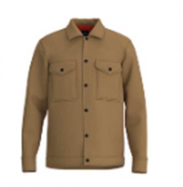 Hugo Boss Oversized Overshirt Lom_1 aus Wolle mit Knopfverschluss Farbe braun 262 Hugo Boss Oversized Overshirt Lom_1 aus Wolle mit Knopfverschluss Farbe braun 262
