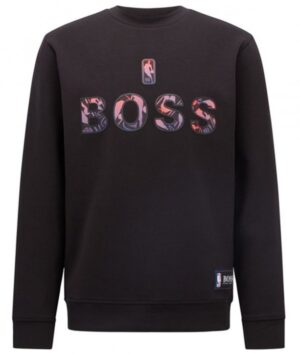 Hugo Boss Windmill 2Boss X NBA Rundhals Sweat schwarz 001