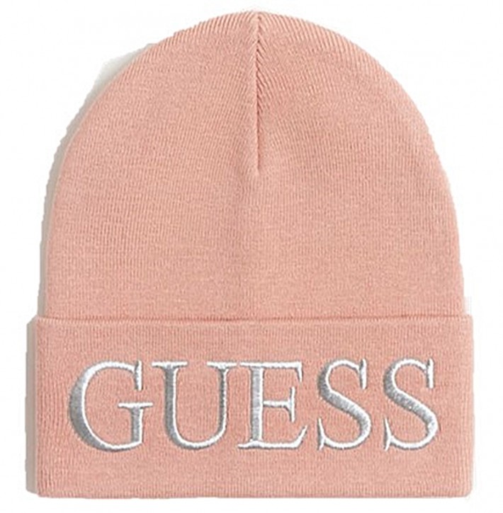 GUESS Mütze mit Logostickerei rose mit Schriftzug in silber GUESS Mütze mit Logostickerei rose mit Schriftzug in silber