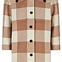 Hugo Boss C_Cenima Karierter Relaxed-Fit Mantel aus Woll-Mix Beige 004 Hugo Boss C_Cenima Karierter Relaxed-Fit Mantel aus Woll-Mix Beige 004