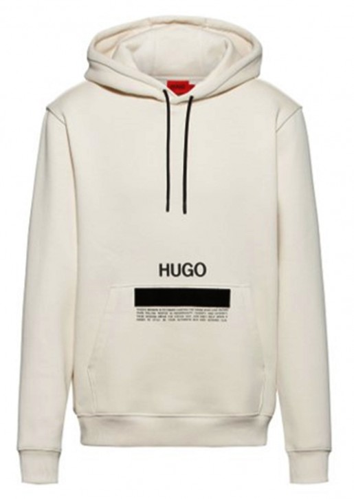 Hugo Boss Herren Kapuzensweat Shirt mit Logo und Klettverschluss beige 107 Hugo Boss Herren Kapuzensweat Shirt mit Logo und Klettverschluss beige 107