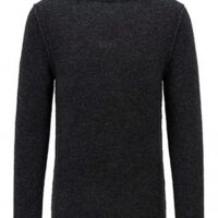 Hugo Boss Kapuzen-Pullover Karletto mit Logo-Stickerei grau 022 Hugo Boss Kapuzen-Pullover Karletto mit Logo-Stickerei grau 022